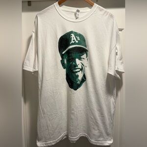 Rickey Henderson Oakland A’s Graphic T-Shirt | XL | M&O Gold Vintage Style ⚾️